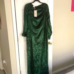 House of CB Emerald green gown.